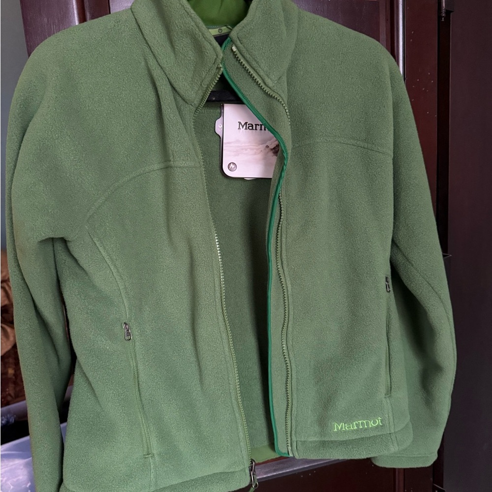 Marmot Green Fleece Jacket